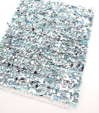 【25SS-304】メタリックテープヤーンミックスツイード　/0.5ｙあたり = ～2265円