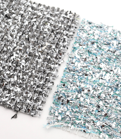 【25SS-304】メタリックテープヤーンミックスツイード　/0.5ｙあたり = ～2265円