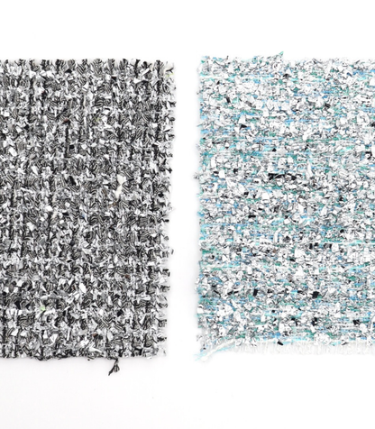 【25SS-304】メタリックテープヤーンミックスツイード　/0.5ｙあたり = ～2265円