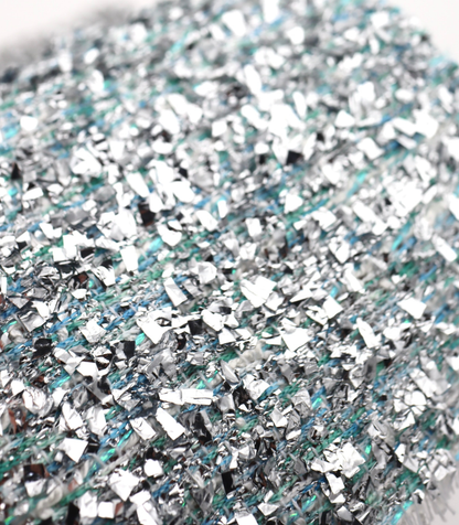 【25SS-304】メタリックテープヤーンミックスツイード　/0.5ｙあたり = ～2265円