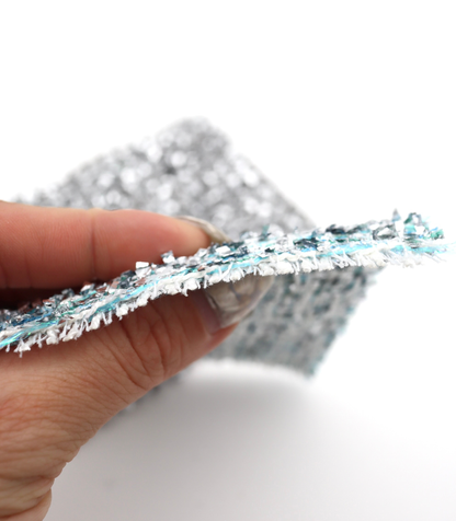 【25SS-304】メタリックテープヤーンミックスツイード　/0.5ｙあたり = ～2265円