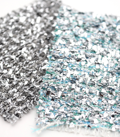 【25SS-304】メタリックテープヤーンミックスツイード　/0.5ｙあたり = ～2265円