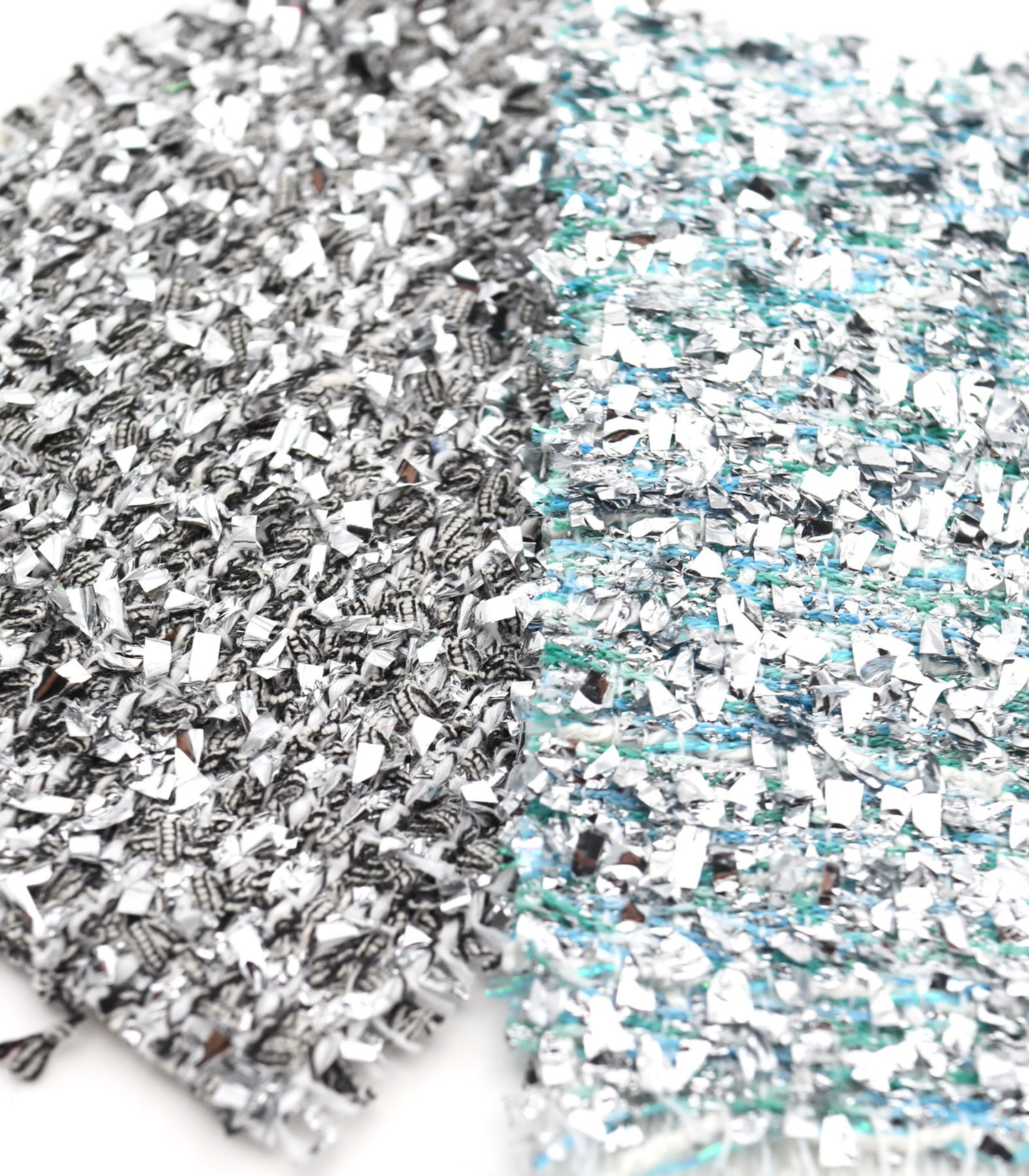 【25SS-304】メタリックテープヤーンミックスツイード　/0.5ｙあたり = ～2265円