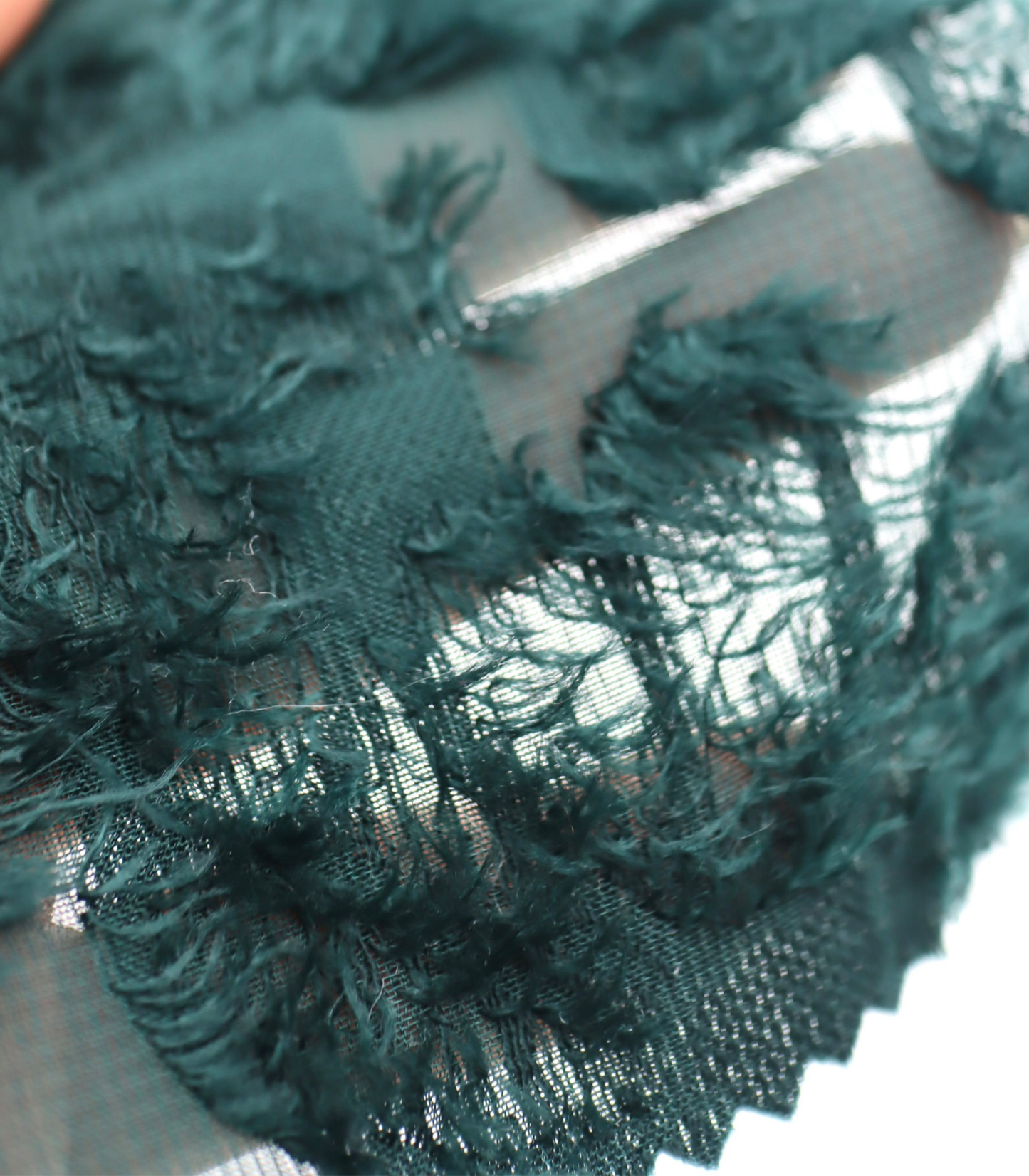 【25SS-305】花柄フリンジジャガードシフォン　/0.5ｙあたり = ～ 785円