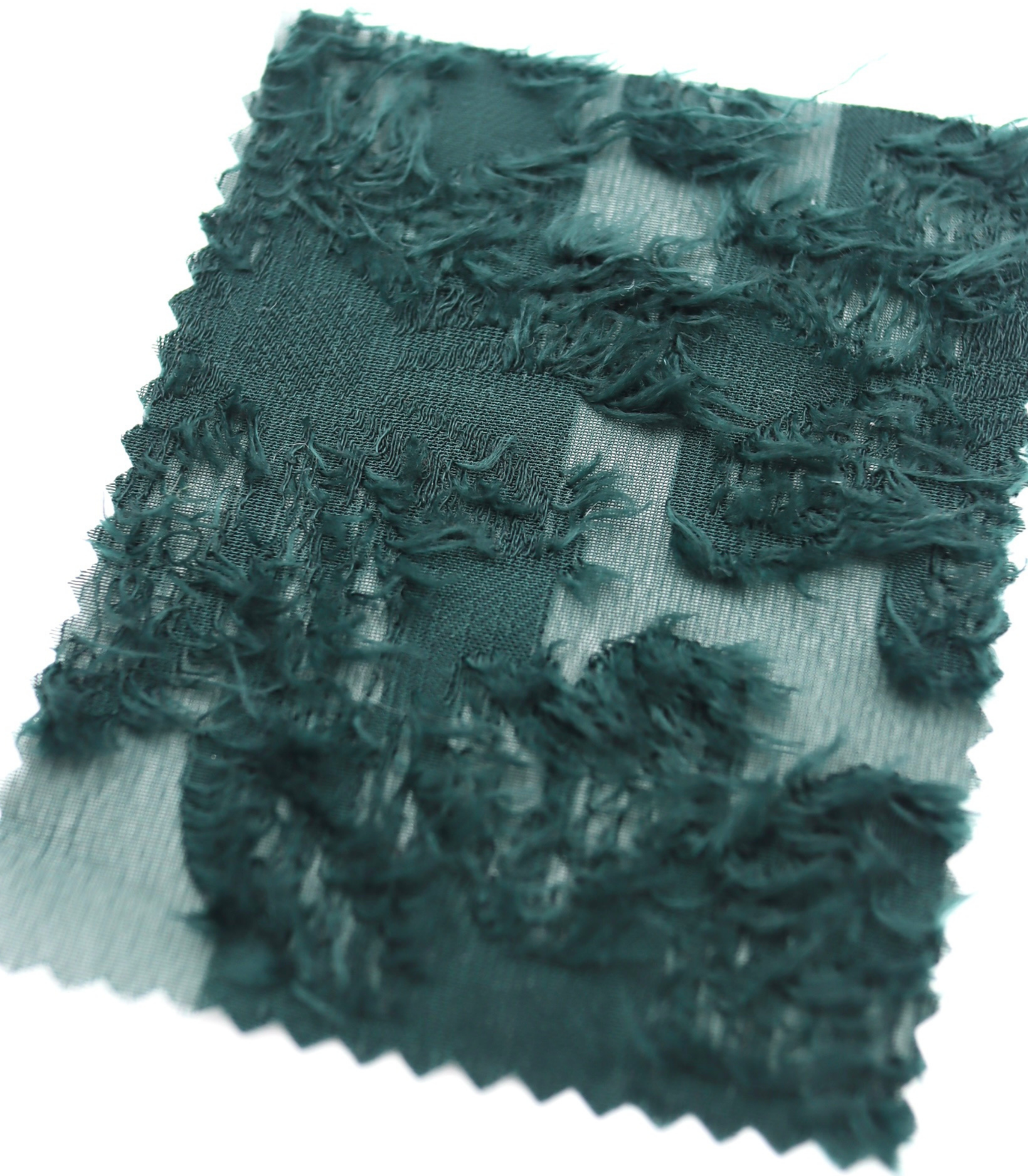 【25SS-305】花柄フリンジジャガードシフォン　/0.5ｙあたり = ～ 785円