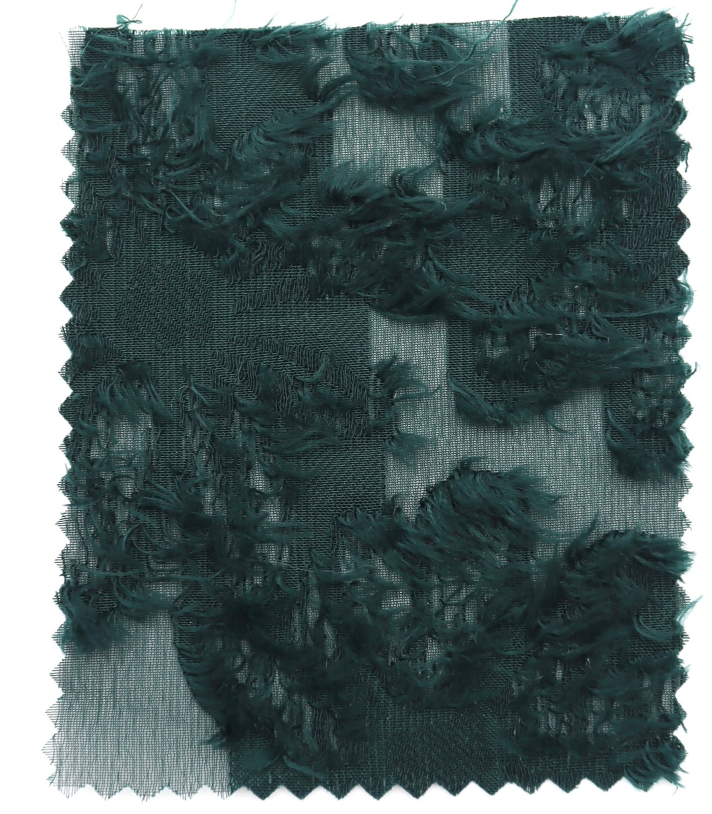 【25SS-305】花柄フリンジジャガードシフォン　/0.5ｙあたり = ～ 785円