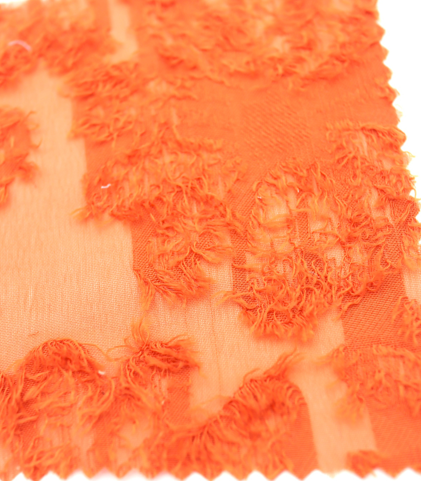 【25SS-305】花柄フリンジジャガードシフォン　/0.5ｙあたり = ～ 785円