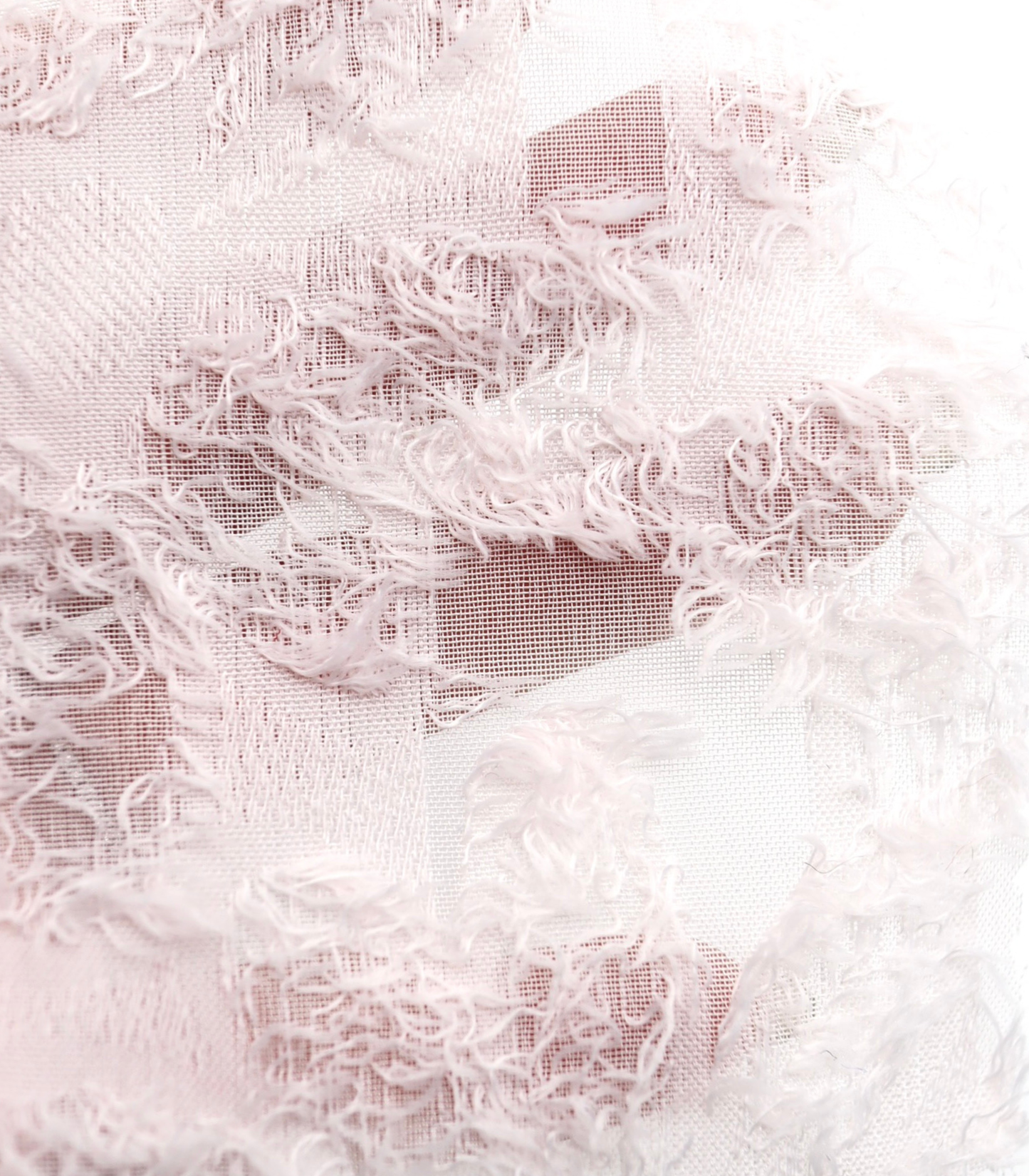 【25SS-305】花柄フリンジジャガードシフォン　/0.5ｙあたり = ～ 785円