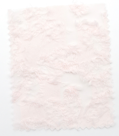 【25SS-305】花柄フリンジジャガードシフォン　/0.5ｙあたり = ～ 785円