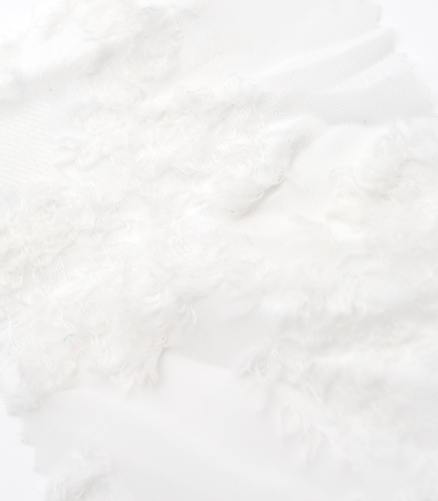 【25SS-305】花柄フリンジジャガードシフォン　/0.5ｙあたり = ～ 785円