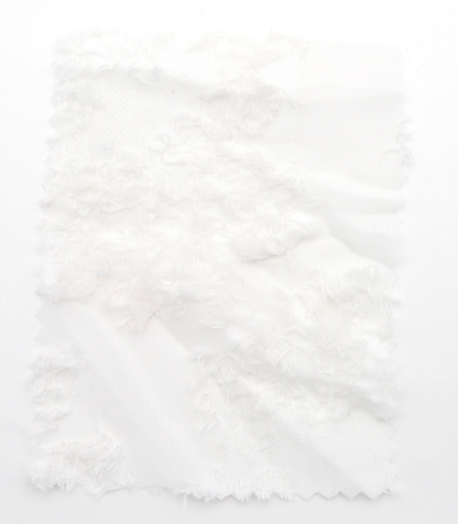 【25SS-305】花柄フリンジジャガードシフォン　/0.5ｙあたり = ～ 785円