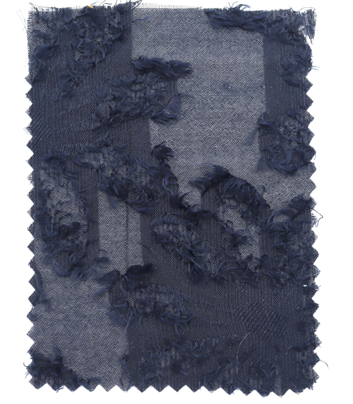 【25SS-305】花柄フリンジジャガードシフォン　/0.5ｙあたり = ～ 785円