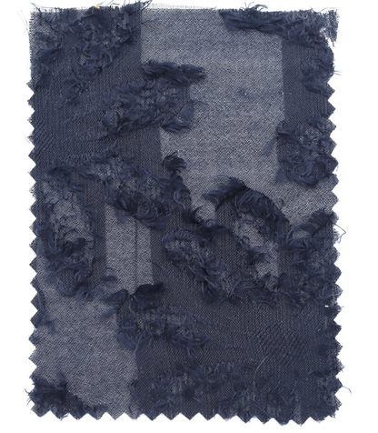 【25SS-305】花柄フリンジジャガードシフォン　/0.5ｙあたり = ～ 785円