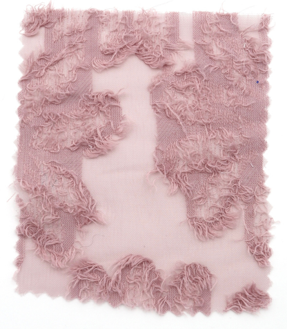 【25SS-305】花柄フリンジジャガードシフォン　/0.5ｙあたり = ～ 785円