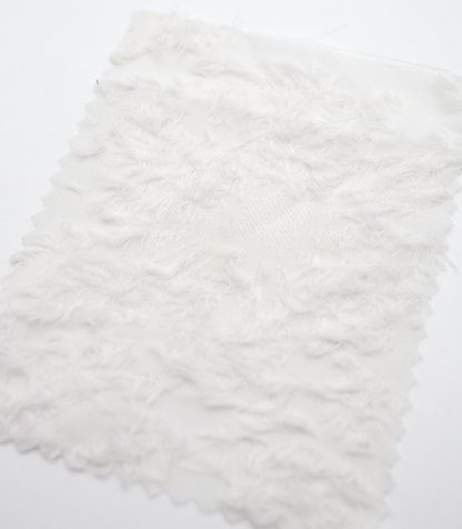 【25SS-305】花柄フリンジジャガードシフォン　/0.5ｙあたり = ～ 785円