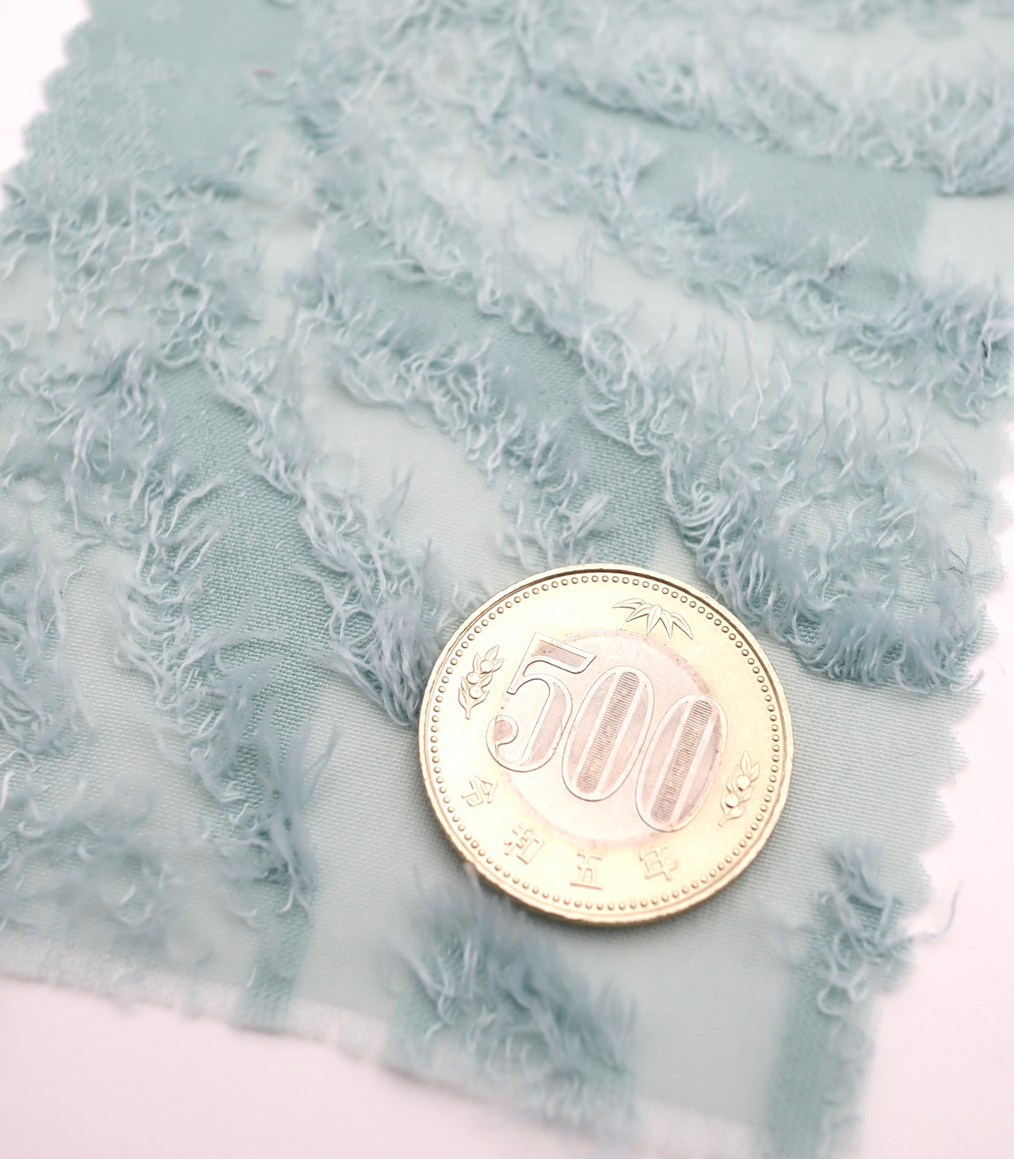 【25SS-305】花柄フリンジジャガードシフォン　/0.5ｙあたり = ～ 785円