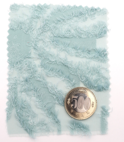 【25SS-305】花柄フリンジジャガードシフォン　/0.5ｙあたり = ～ 785円
