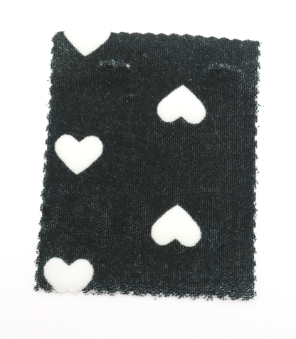 【25SS-027】ハートプリントパイル　/0.5ｙあたり=～860円
