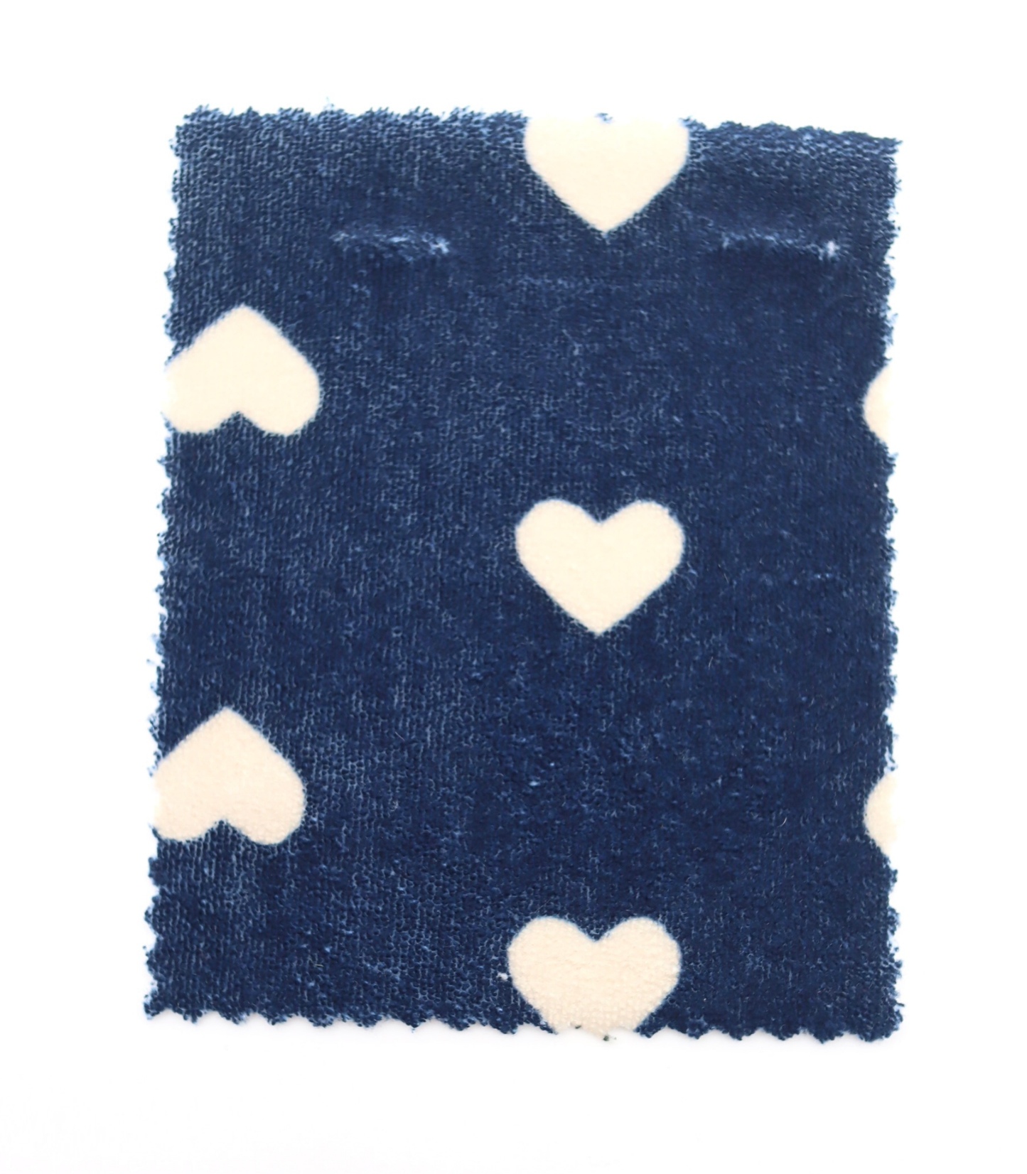 【25SS-027】ハートプリントパイル　/0.5ｙあたり=～860円