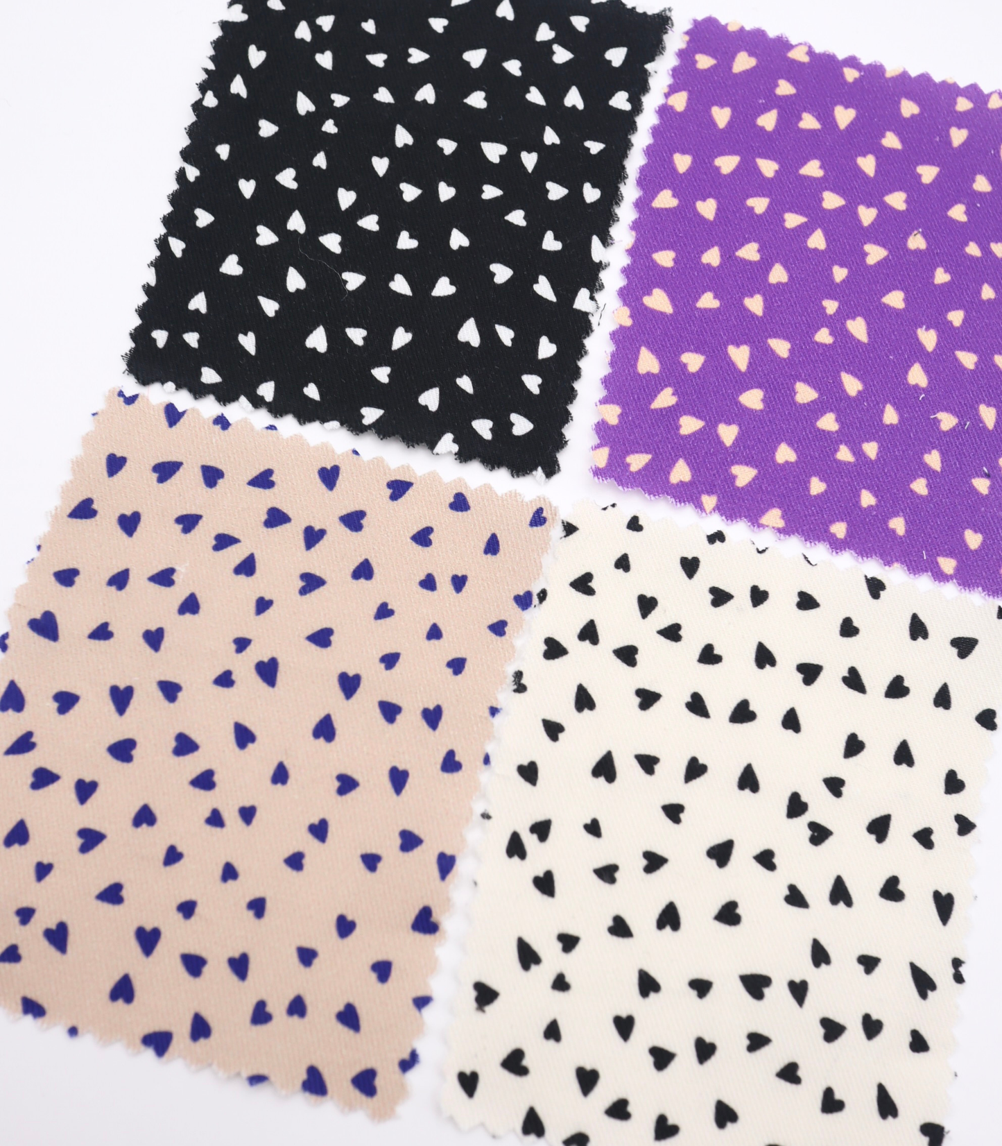 【25SS-047】ハートプリントツイル　/0.5ｙあたり=～885円