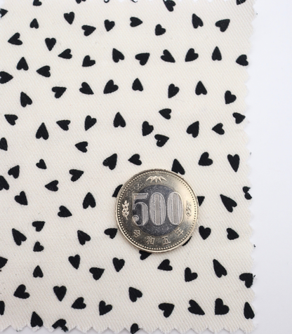 【25SS-047】ハートプリントツイル　/0.5ｙあたり=～885円
