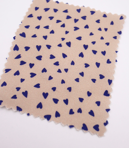 【25SS-047】ハートプリントツイル　/0.5ｙあたり=～885円