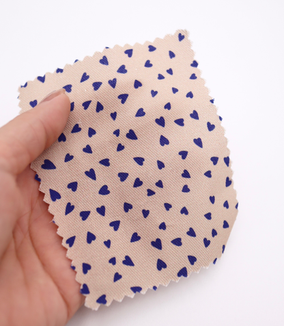 【25SS-047】ハートプリントツイル　/0.5ｙあたり=～885円