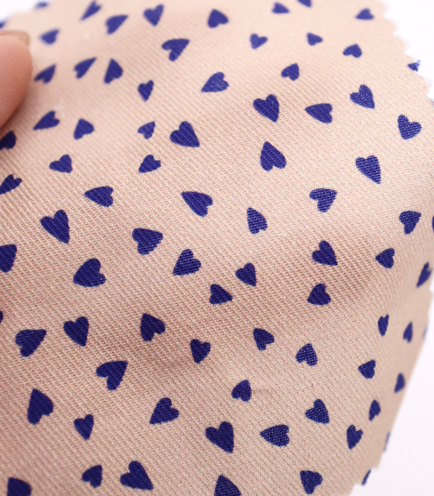 【25SS-047】ハートプリントツイル　/0.5ｙあたり=～885円