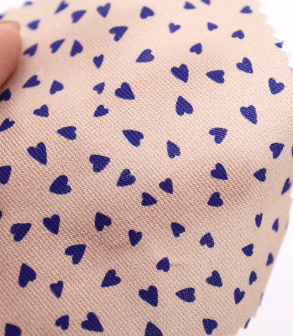 【25SS-047】ハートプリントツイル　/0.5ｙあたり=～885円
