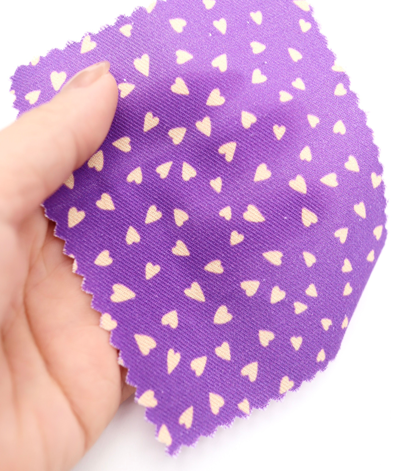 【25SS-047】ハートプリントツイル　/0.5ｙあたり=～885円