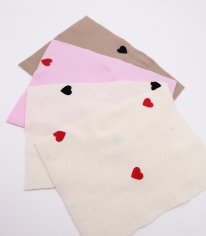 【25SS-025】ハートプリントフライス　/0.5ｙあたり=～900円