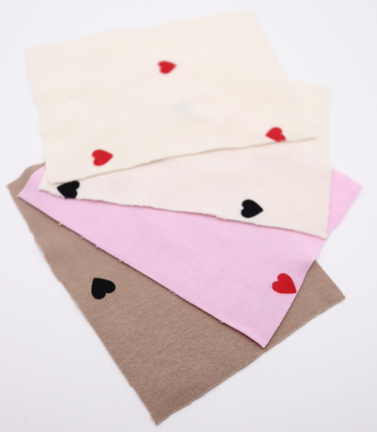 【25SS-025】ハートプリントフライス　/0.5ｙあたり=～900円