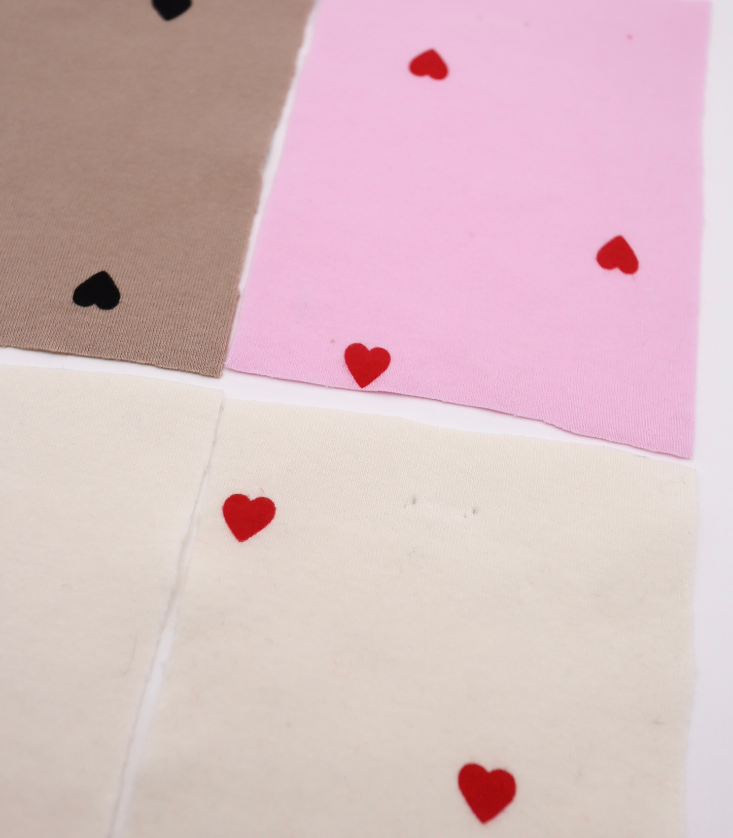 【25SS-025】ハートプリントフライス　/0.5ｙあたり=～900円