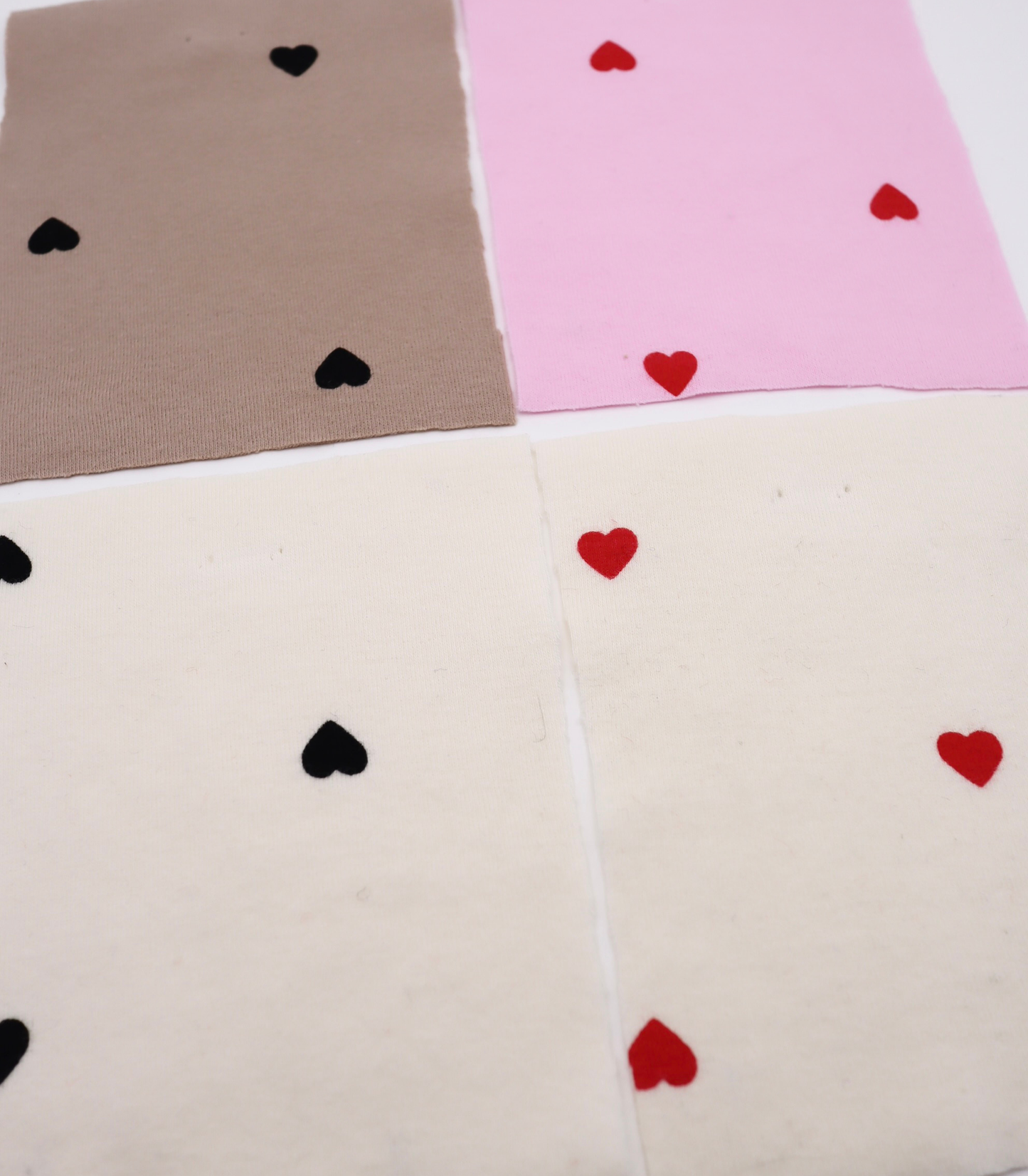 【25SS-025】ハートプリントフライス　/0.5ｙあたり=～900円