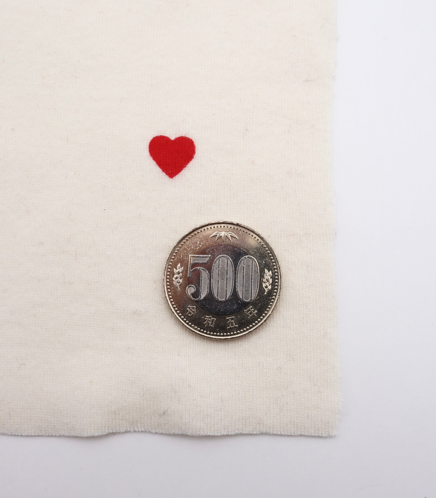 【25SS-025】ハートプリントフライス　/0.5ｙあたり=～900円