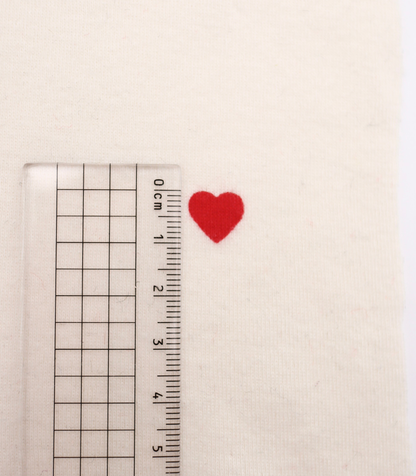 【25SS-025】ハートプリントフライス　/0.5ｙあたり=～900円