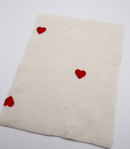 【25SS-025】ハートプリントフライス　/0.5ｙあたり=～900円