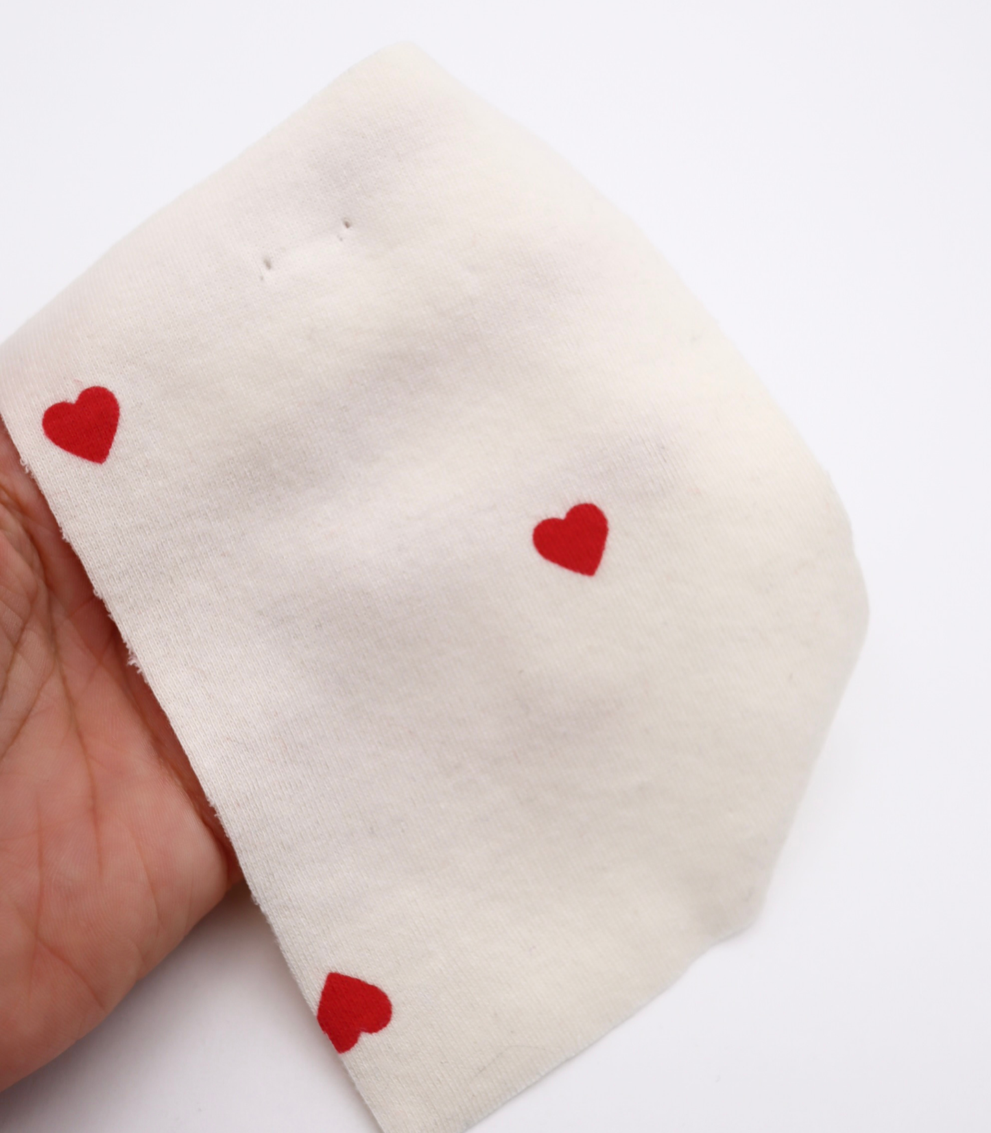 【25SS-025】ハートプリントフライス　/0.5ｙあたり=～900円