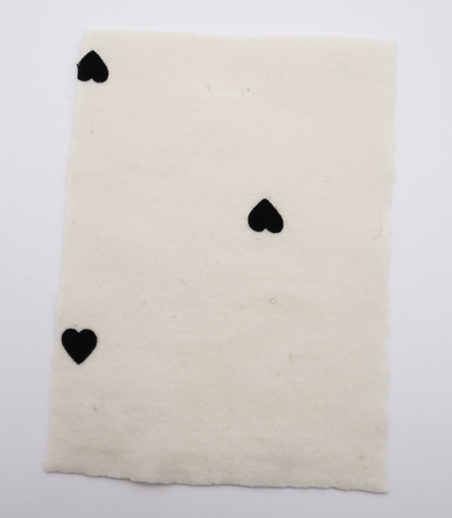 【25SS-025】ハートプリントフライス　/0.5ｙあたり=～900円