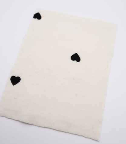 【25SS-025】ハートプリントフライス　/0.5ｙあたり=～900円