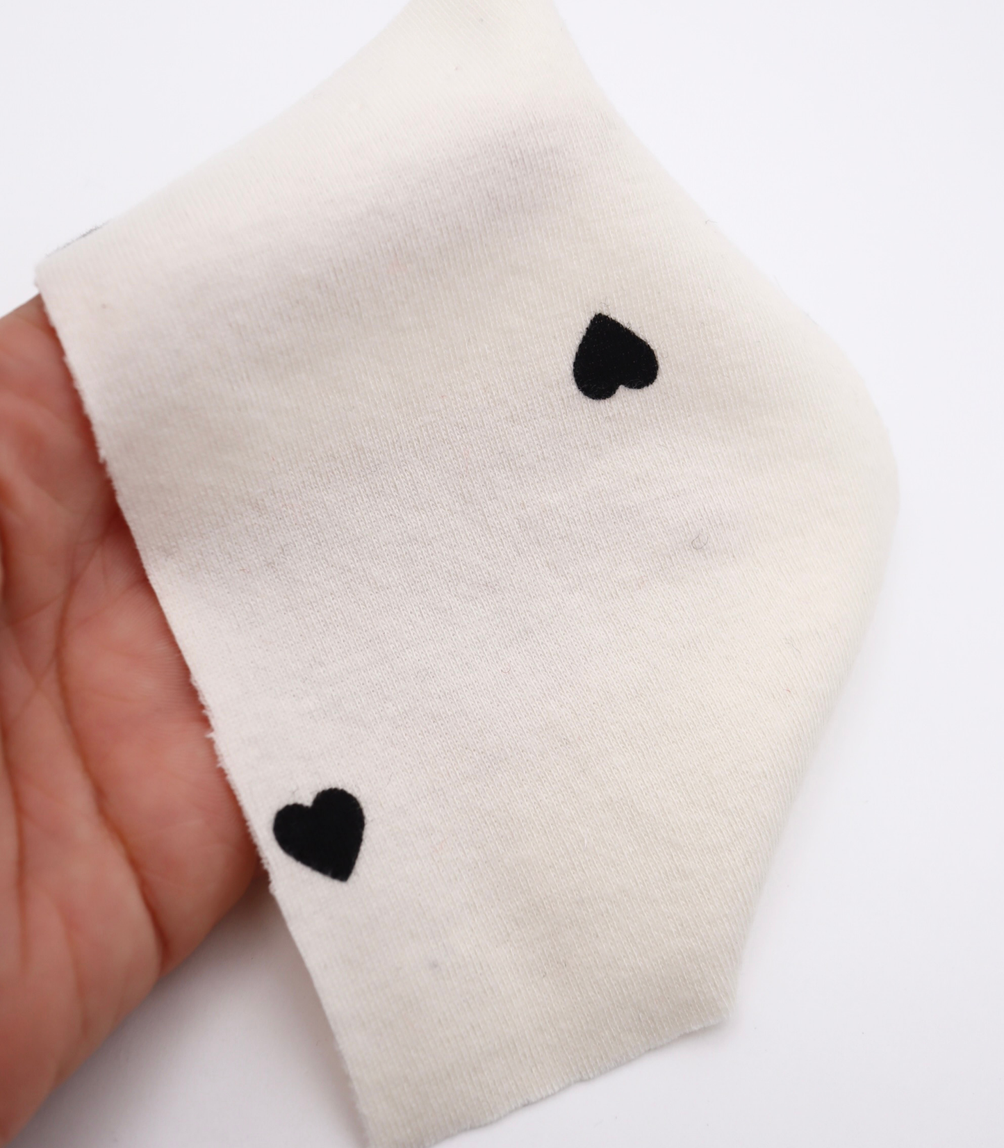 【25SS-025】ハートプリントフライス　/0.5ｙあたり=～900円