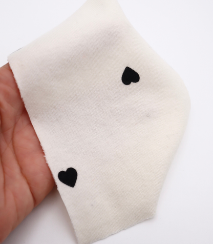 【25SS-025】ハートプリントフライス　/0.5ｙあたり=～900円