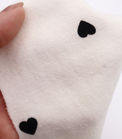 【25SS-025】ハートプリントフライス　/0.5ｙあたり=～900円