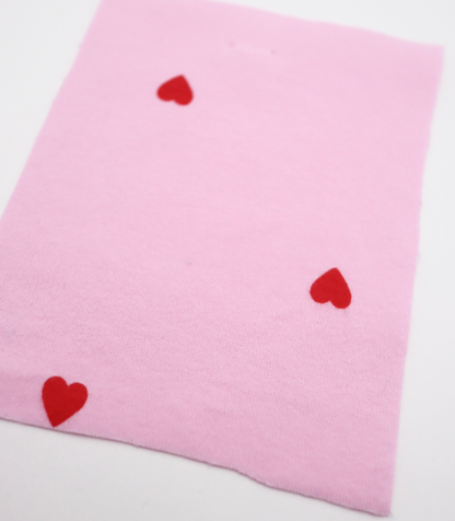 【25SS-025】ハートプリントフライス　/0.5ｙあたり=～900円