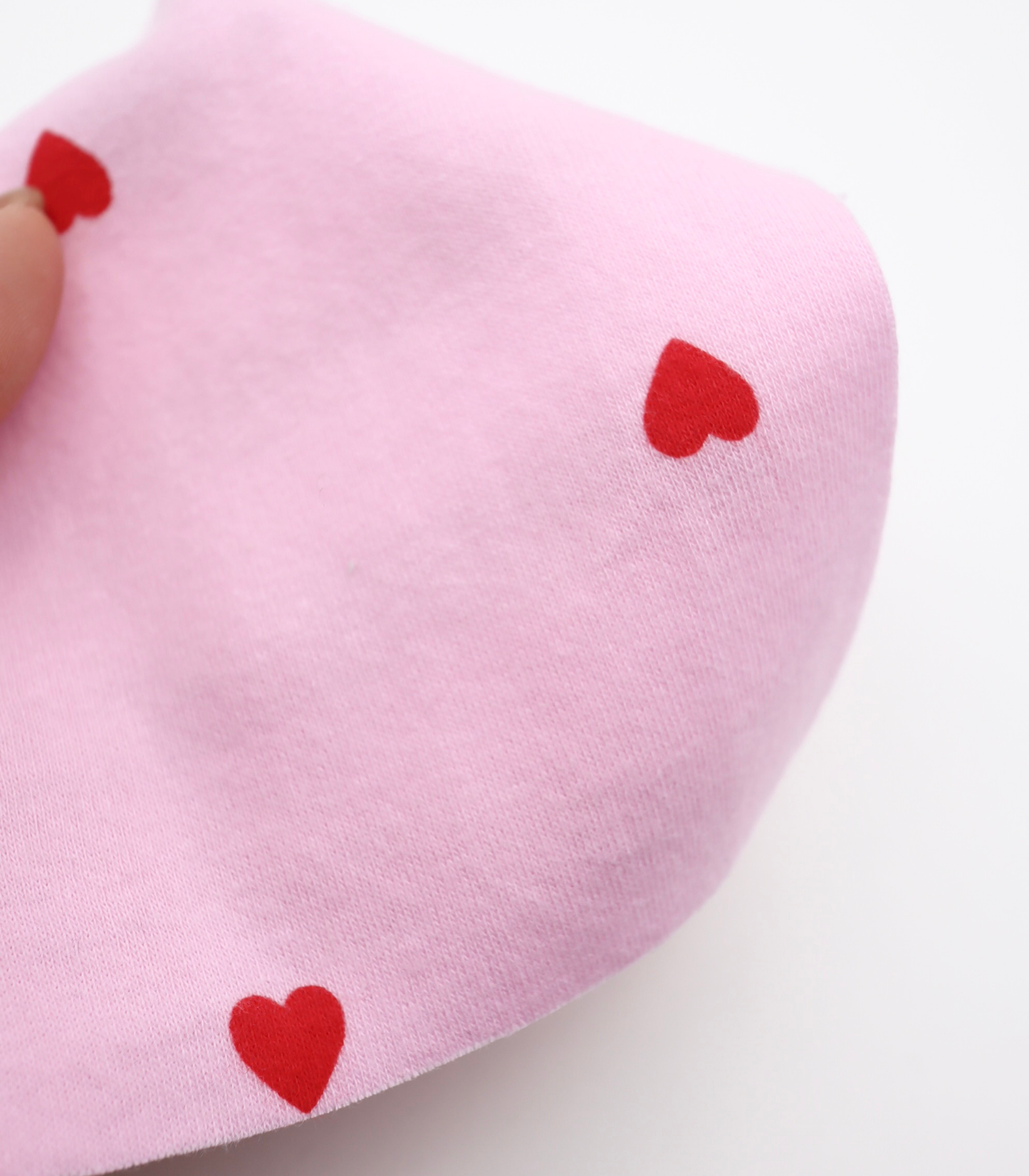 【25SS-025】ハートプリントフライス　/0.5ｙあたり=～900円