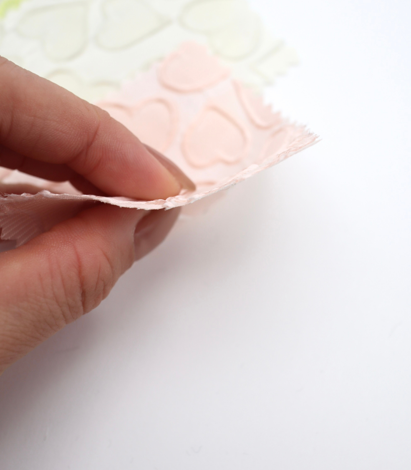 【25SS-041】ぷっくりハートジャガードサテン　/0.5ｙあたり=～865円