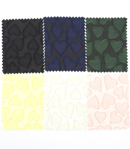 【25SS-041】ぷっくりハートジャガードサテン　/0.5ｙあたり=～865円