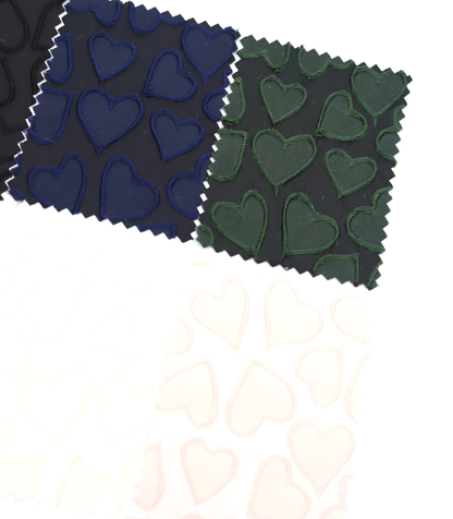 【25SS-041】ぷっくりハートジャガードサテン　/0.5ｙあたり=～865円