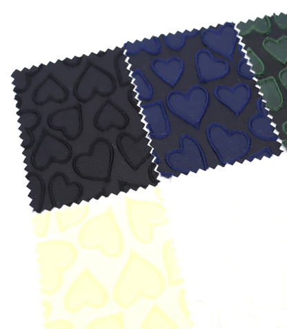 【25SS-041】ぷっくりハートジャガードサテン　/0.5ｙあたり=～865円