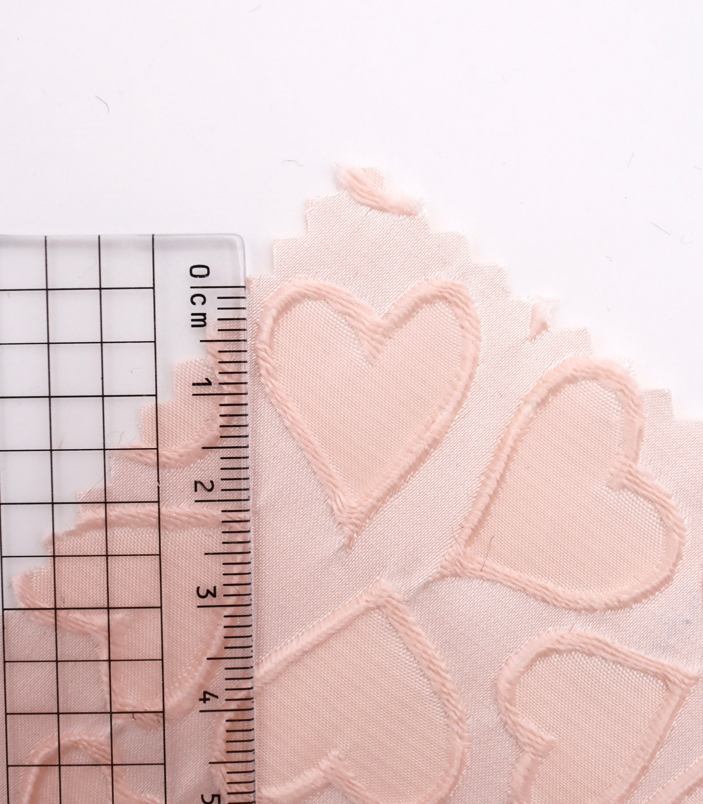 【25SS-041】ぷっくりハートジャガードサテン　/0.5ｙあたり=～865円